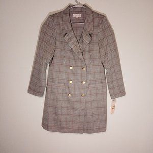 Nanette Lepore Women's NWT Plaid Coat Dress